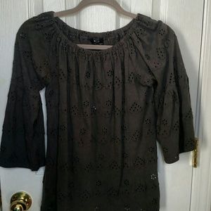 NWT Lucky Brand Cotton Eyelet Top